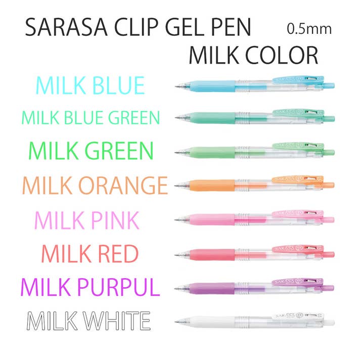 Hakubundo - Wholesale Pen - 【Japanese Stationery】ZEBRA SARASA CLIP GEL PEN