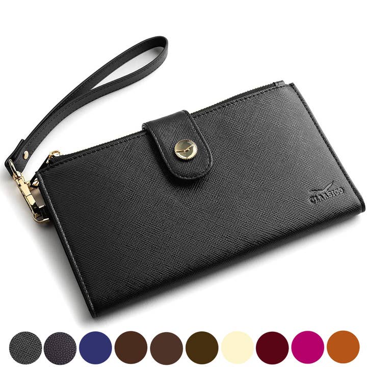 Claasico - Wholesale Phone Wallet - Women's - Women’s RFID wristlet wallet phone holder