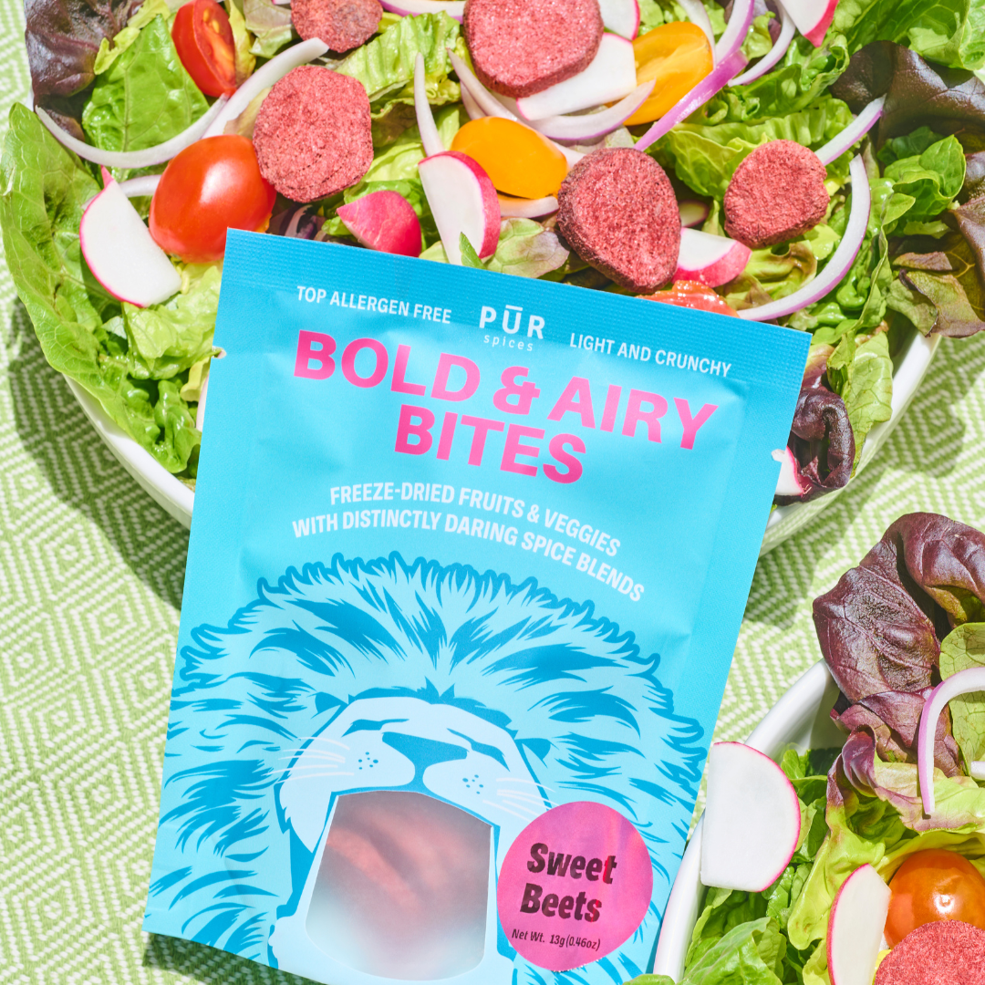 PUR Spices - Wholesale Fruit Snacks - Bold & Airy Bites - Sweet Beets Freeze Dried Snacks2