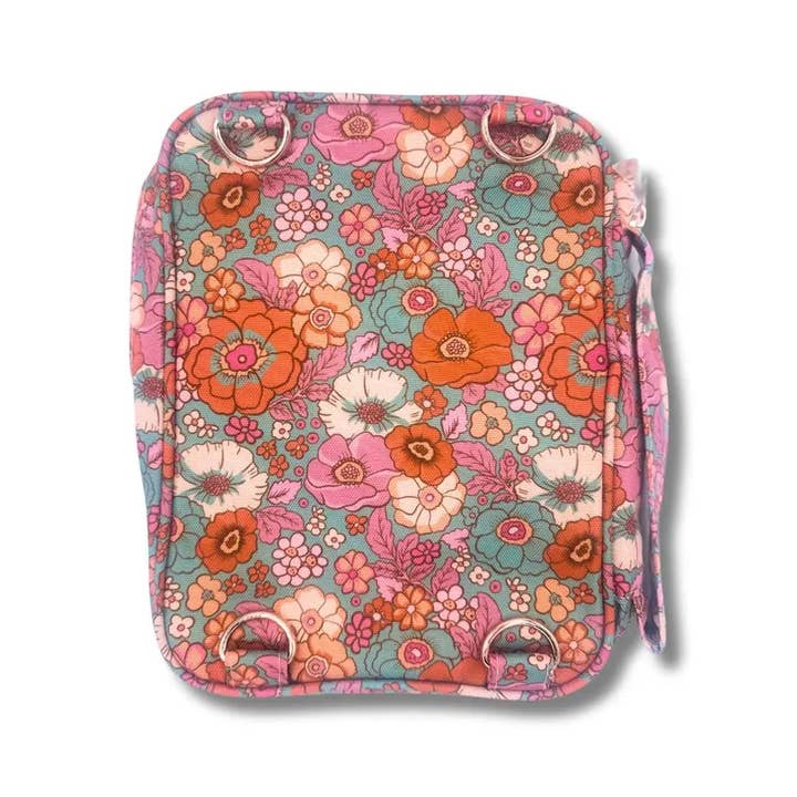 Lion + Lamb - Wholesale Crossbody Bag - Women's - Floral Women's Crossbody Bible Cover Tote Purse Bag