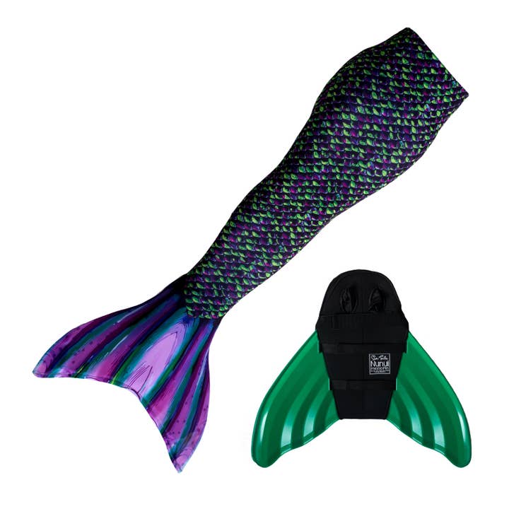 Sun Tail Mermaid - Wholesale Beach/pool toy – Child & baby - Dragon Tail Mermaid Tail + Monofin Set for kids, toddlers, girls, teens, and women (pool toy)5
