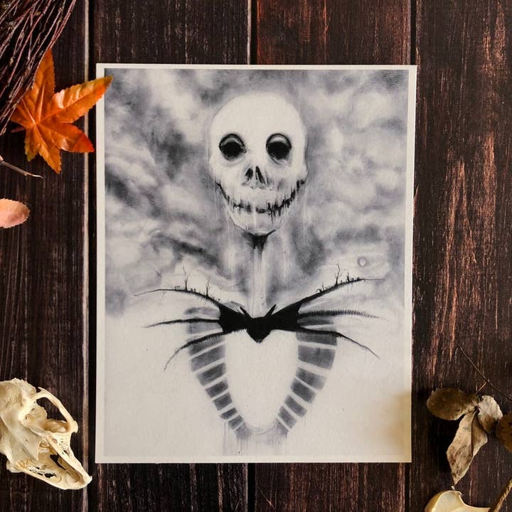 Andy Sciazko Art – wholesale Art print – Jack Skellington Nightmare Before Christmas- Gothic Print