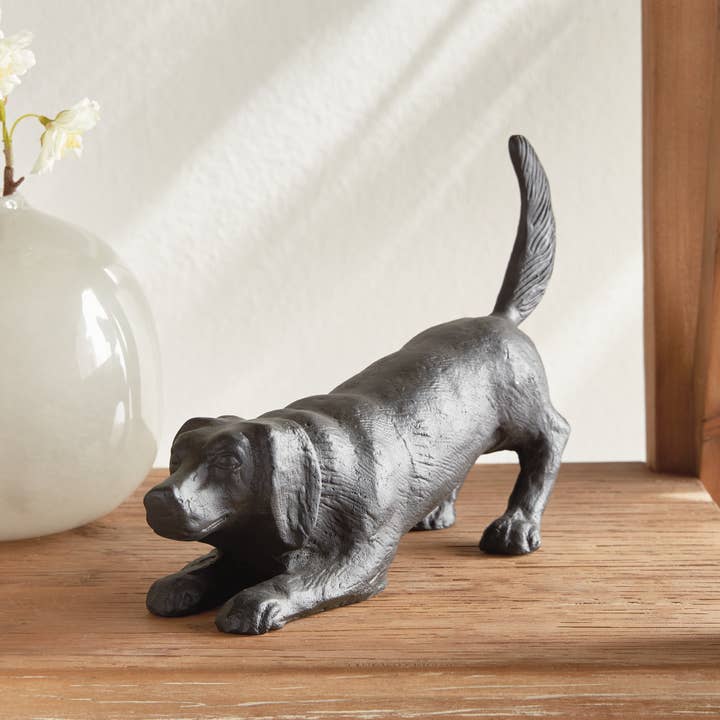 Napa Home & Garden - Wholesale Decorative Figurine - Playful Dog Sculpture, Black
