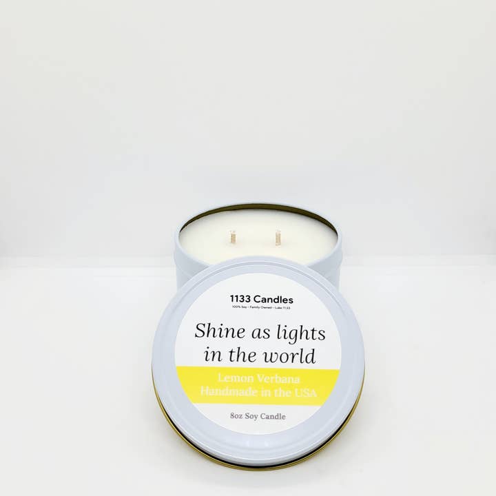 1133 Candles – wholesale Travel candles – 8oz Candle Lemon Soy Candle | Summer Fragrance2