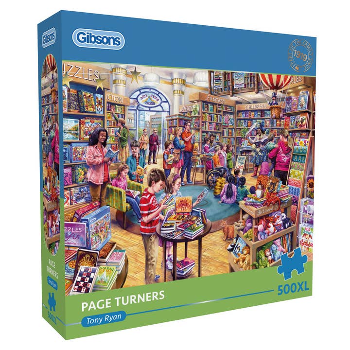 Page Turners 500 Extra Large Piece Jigsaw for wholesale by Gibsons Games Ltd