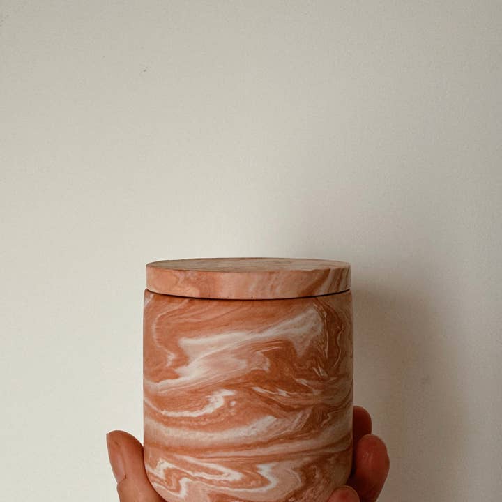 My Milky Candle – wholesale Jar/filled candle – Handmade candle jar jesmonite marble soy wax