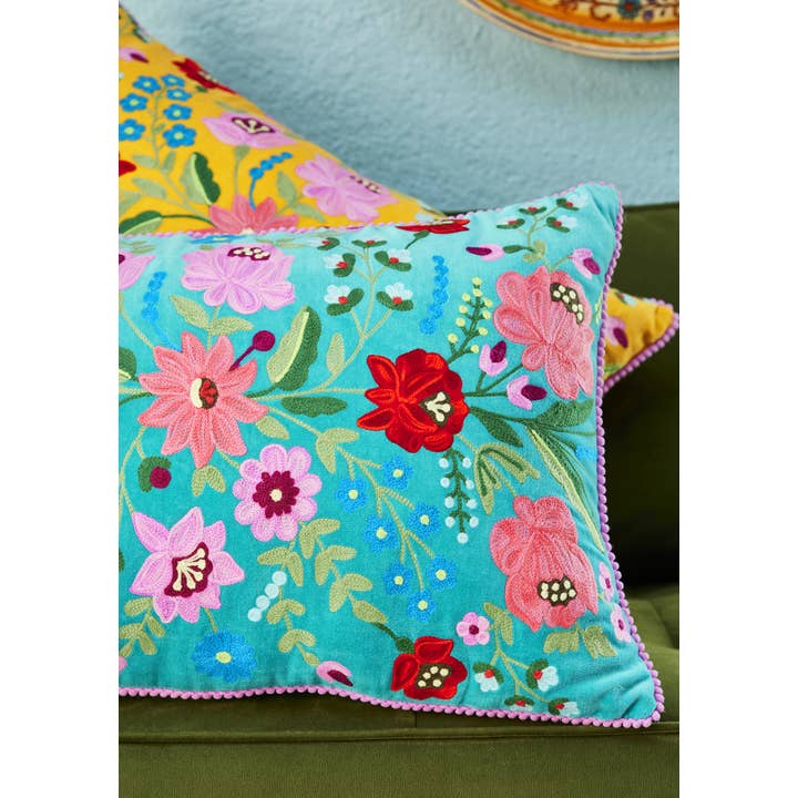 Namaste – wholesale Throw pillow cover – Rajkamal Velvet Cushion Cover2