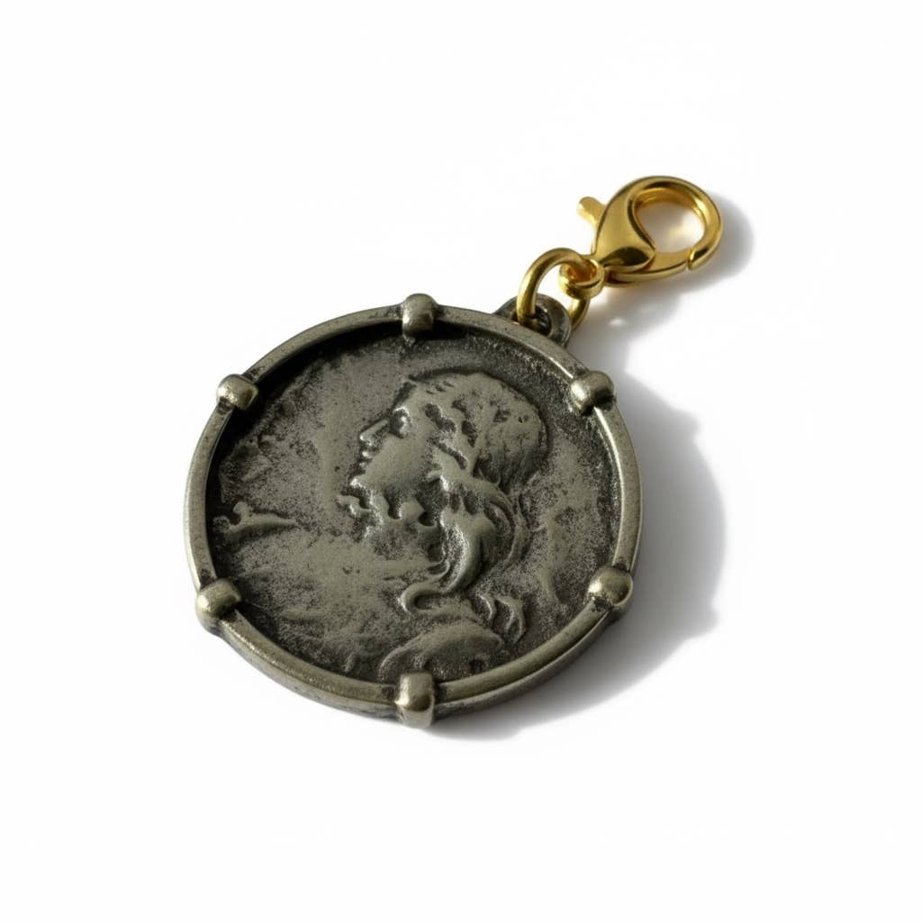 Flipping Dez LLC - Wholesale Individual Charm/Pendant - Joan of Arc Charm/Pendant – Antiqued Pewter Finish
