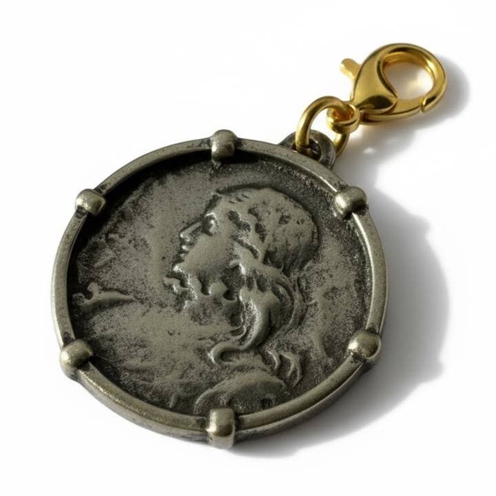 Flipping Dez LLC - Wholesale Individual Charm/Pendant - Joan of Arc Charm/Pendant – Antiqued Pewter Finish0