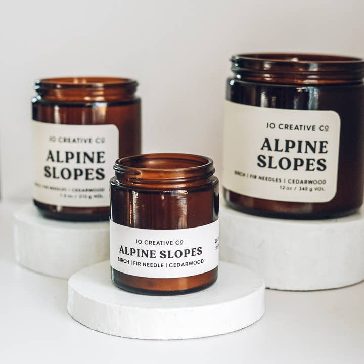 Jo Creative Co - Wholesale Jar/Filled Candle - Alpine Slopes Candle1