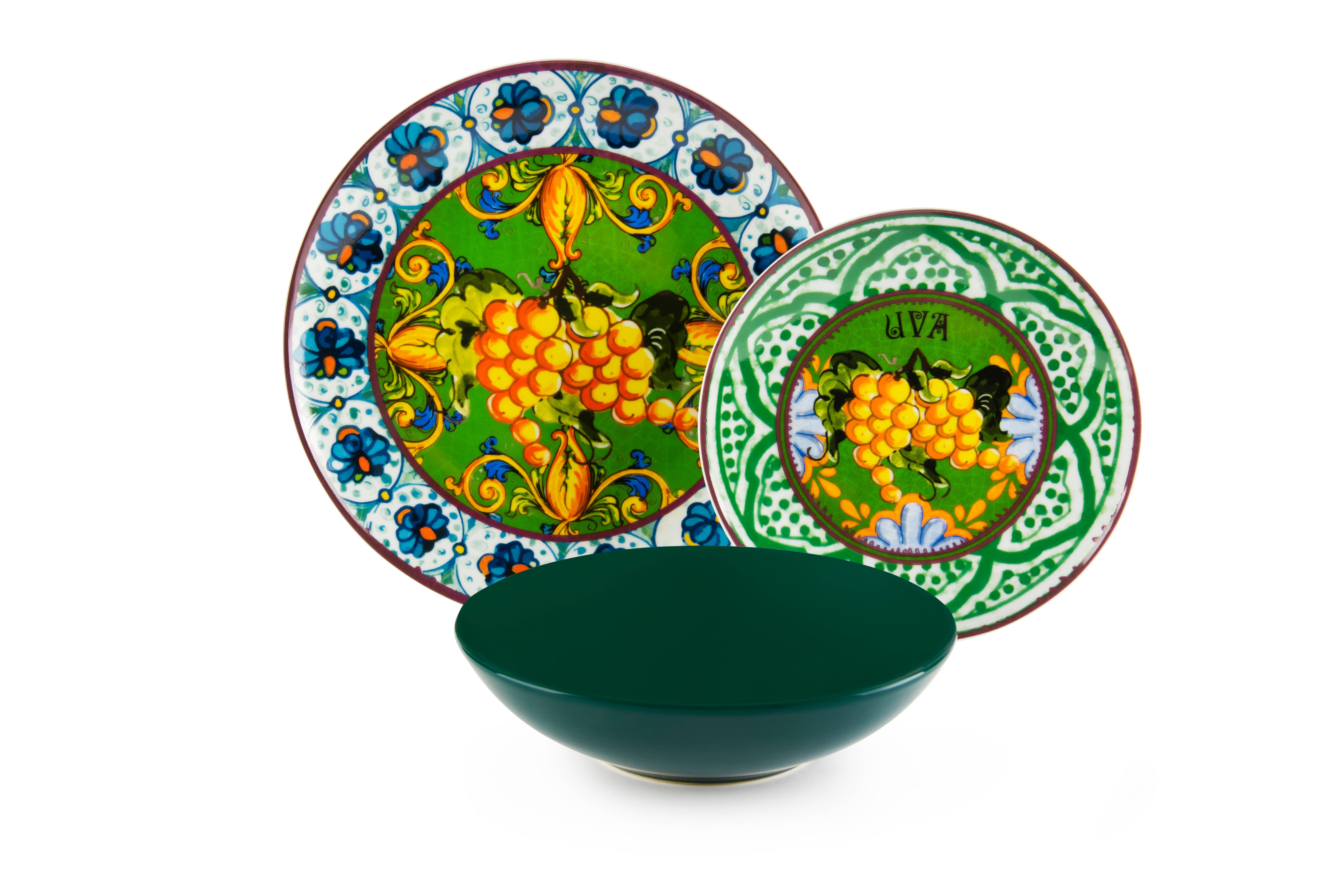 multicolour 18-Piece Dinnerware Set Bari Vecchia for wholesale on Faire5