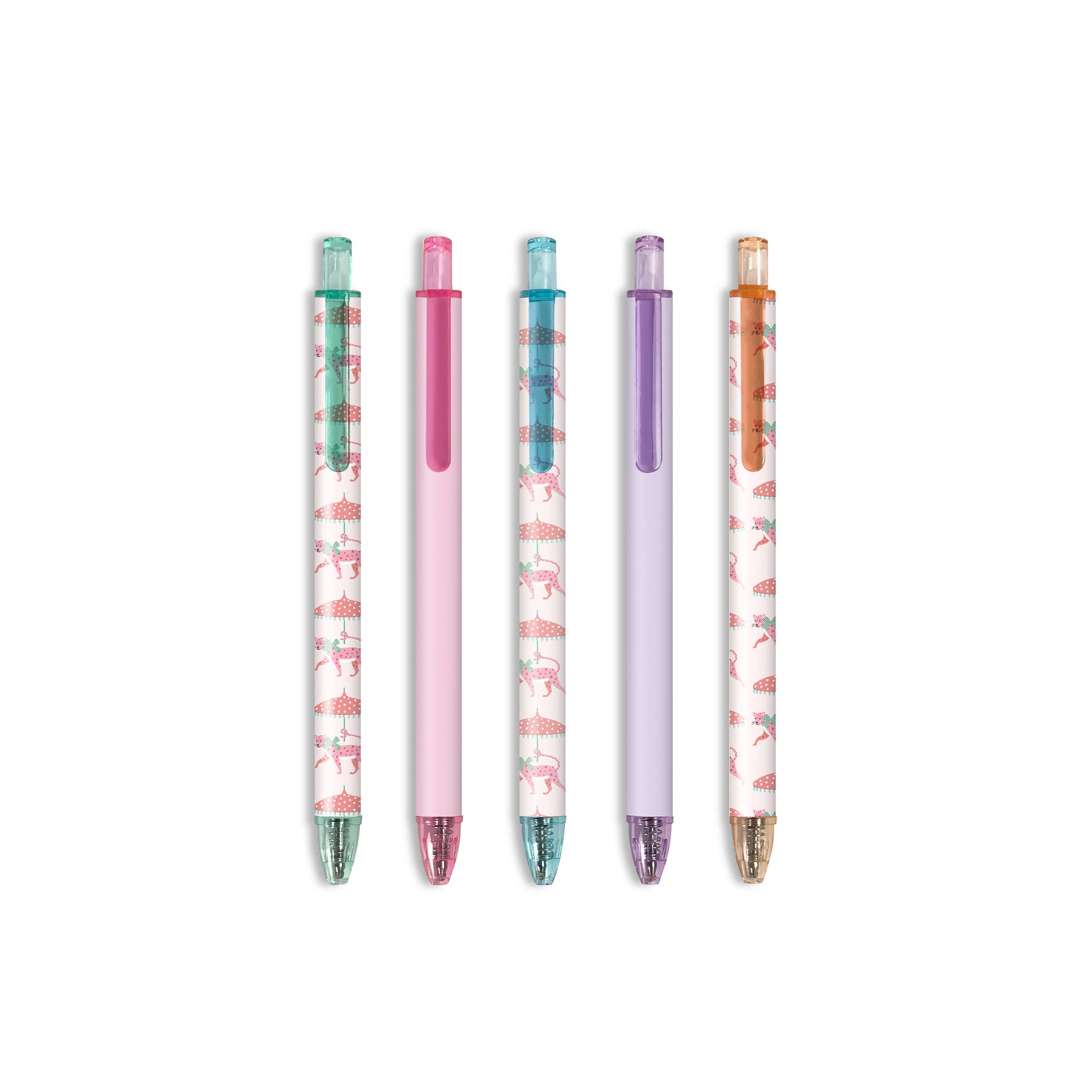Studio Oh! - Wholesale Pen - Leopard on Parade Soft-Touch Gel Pen Set1