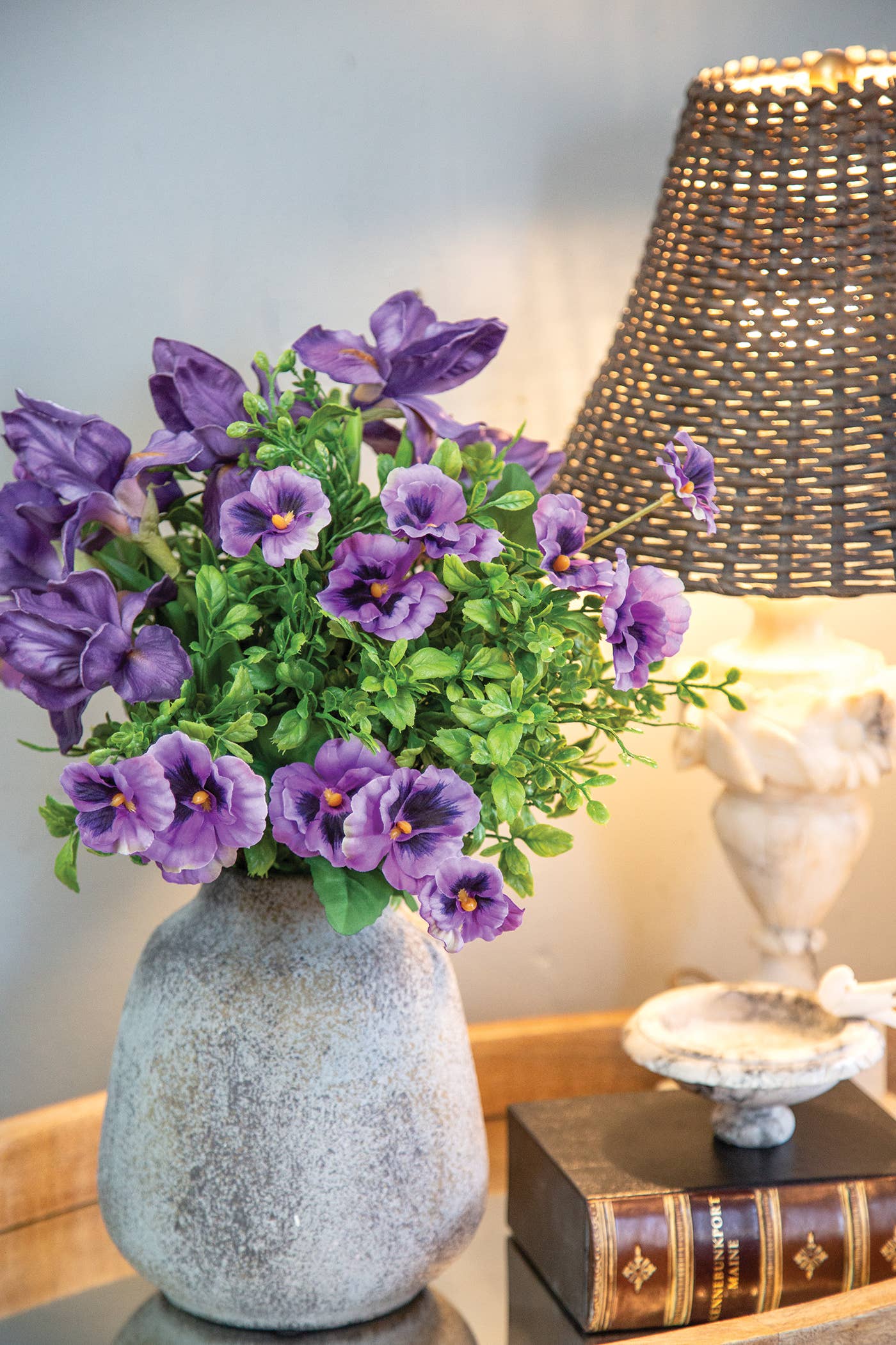 Saybrook Lane - Wholesale Kunstbloemen - Paars irisboeket - 14,5"3