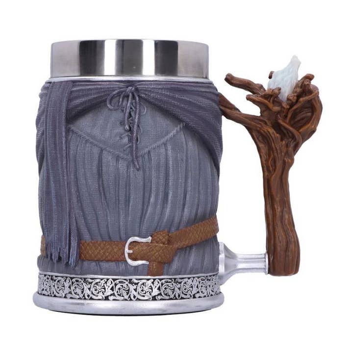 Lord of the Rings Gandalf the Grey Stainless Steel Tankard for wholesale by Lionstar