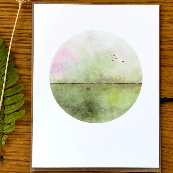 Carte de prairie aquarelle pour la vente par Lark Press