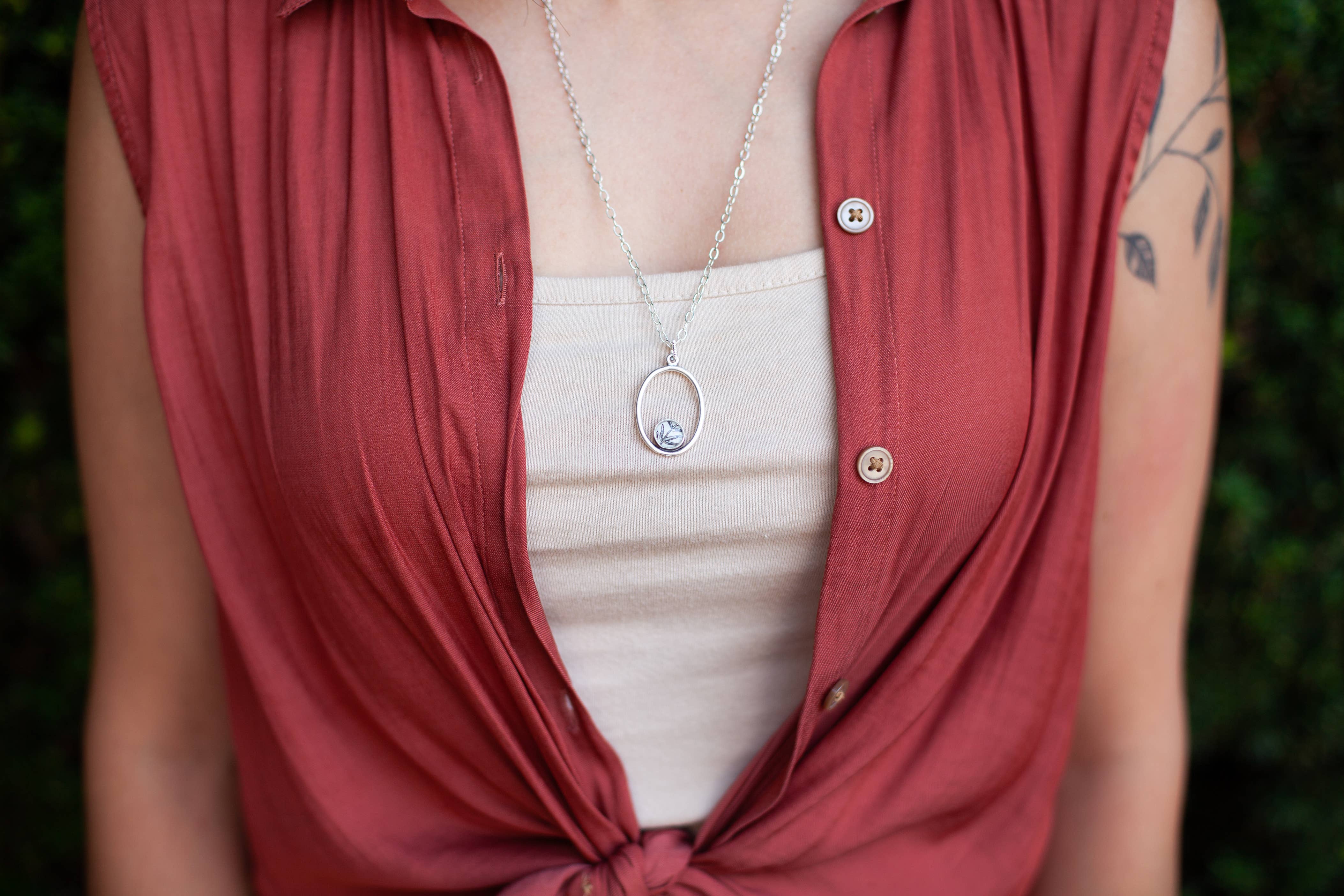 joeyfivecents - Wholesale Pendant/charm necklace - Modern minimalist necklace- vintage b&w botanicals, nature3