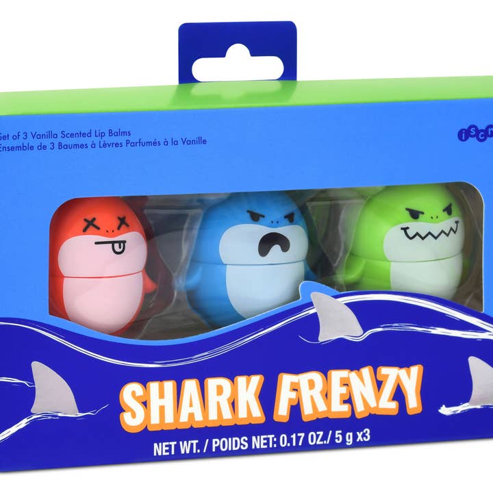 SHARK FRENZY LIP BALM SET for wholesale by Iscream