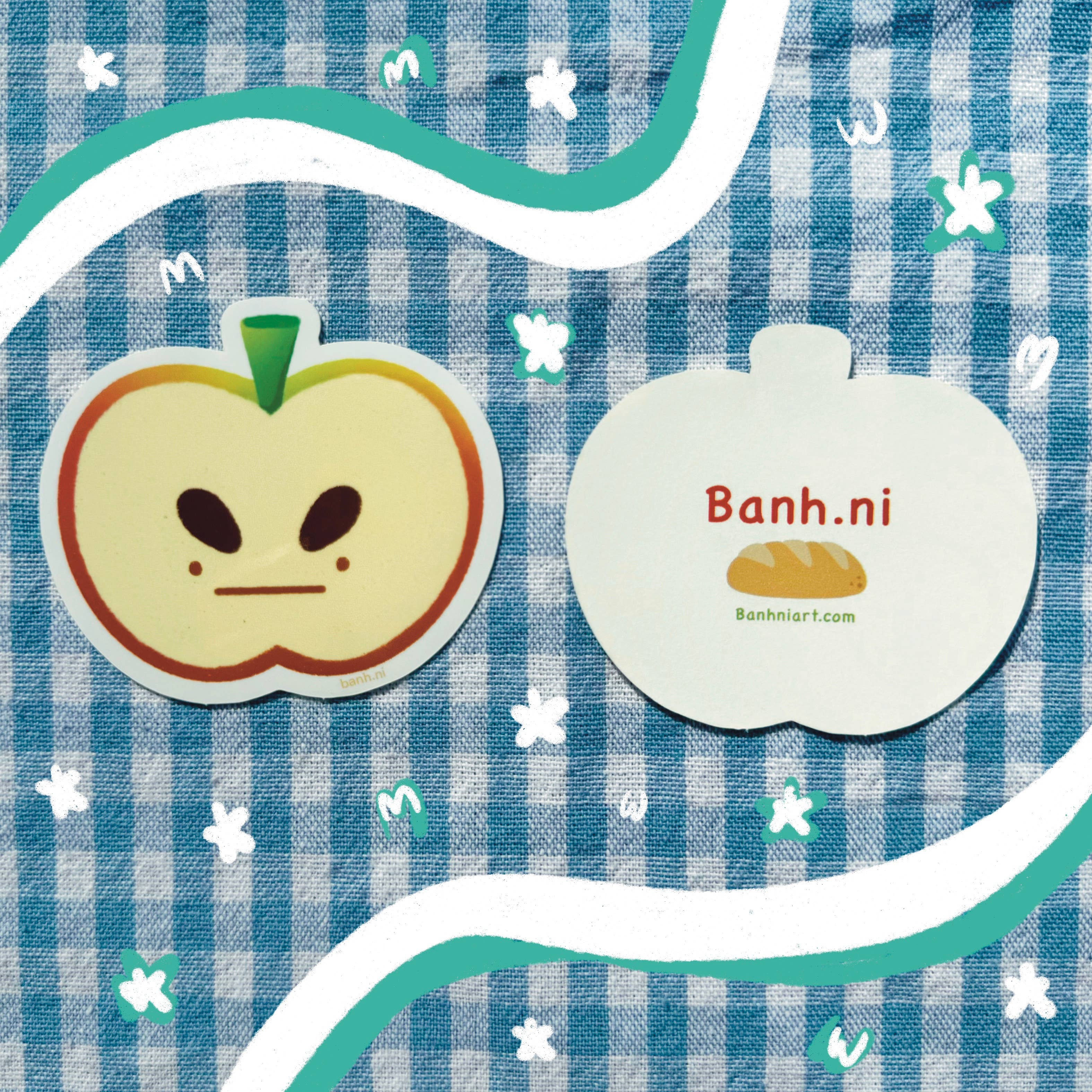 Angry Apple Sticker for wholesale by Banh.ni