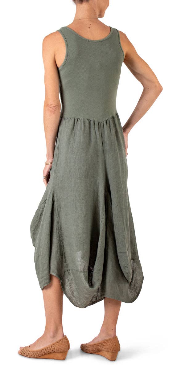 Gigi Moda - Wholesale Dress - Women's - Linen Sleeveless Dress11