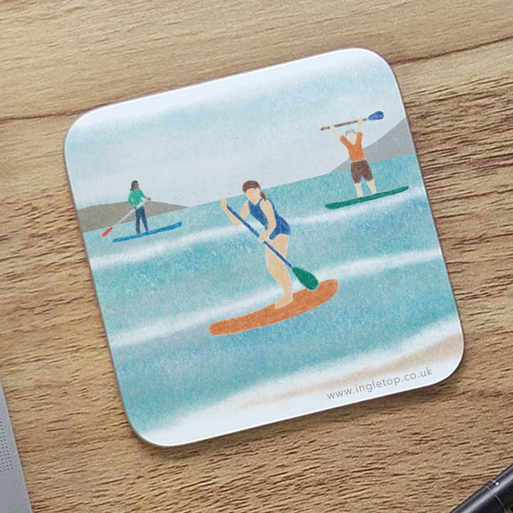 Ingletop - Wholesale Coasters - Paddleboarding Coaster1