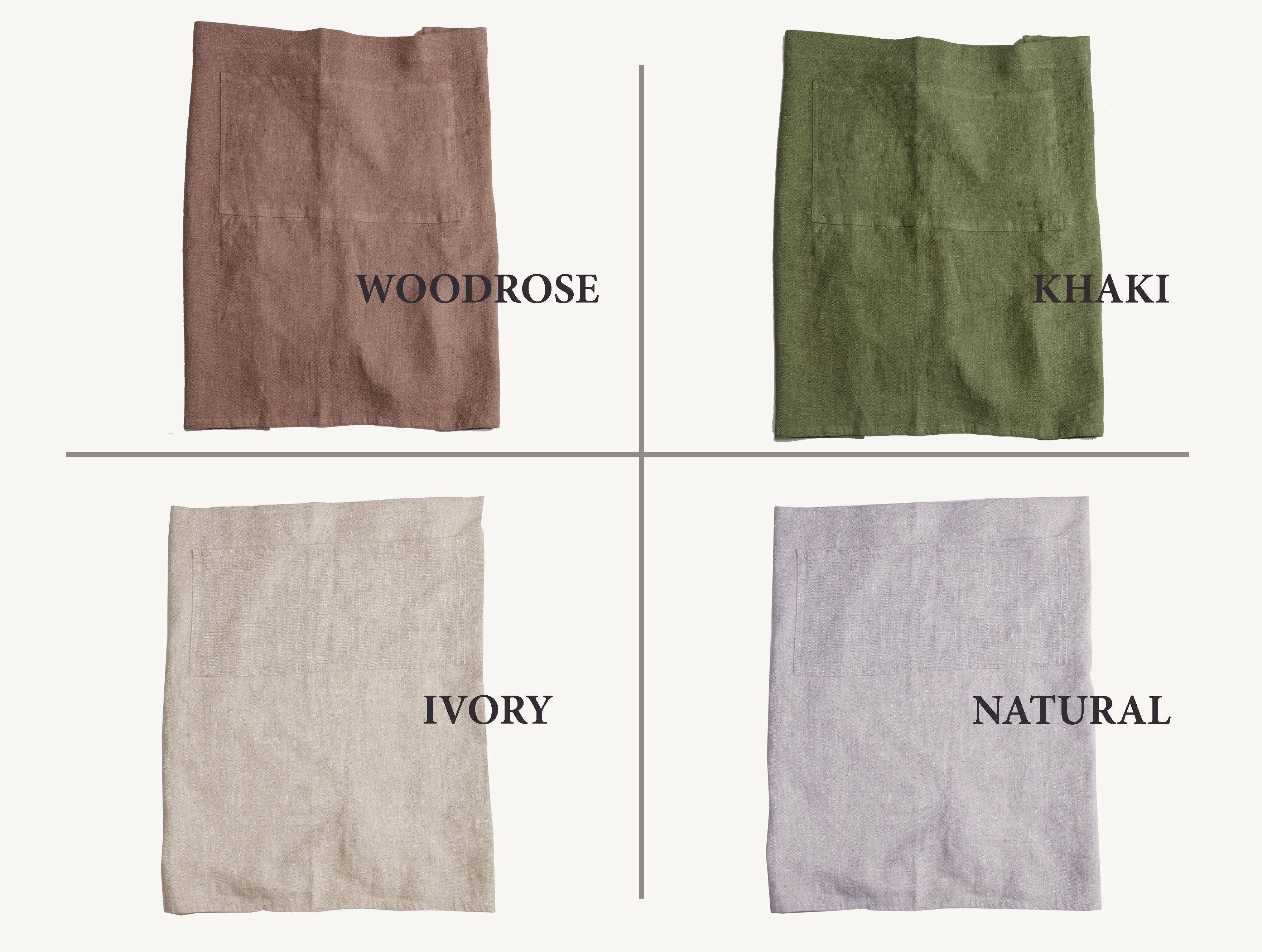 LinenQ – wholesale Apron – Linen japanese apron in various colors3