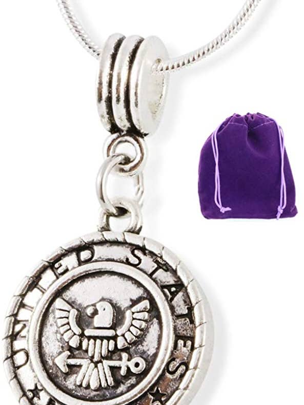 Colar da Marinha dos EUA | Pingente marinho para homens e mulheres Um colar de implantação ou colares da marinha para mulheres como um colar de despedida ou colar de esposa da marinha e colares da Marinha dos EUA para mulheres e implantação da Marinha por atacado de Dave The Bunny