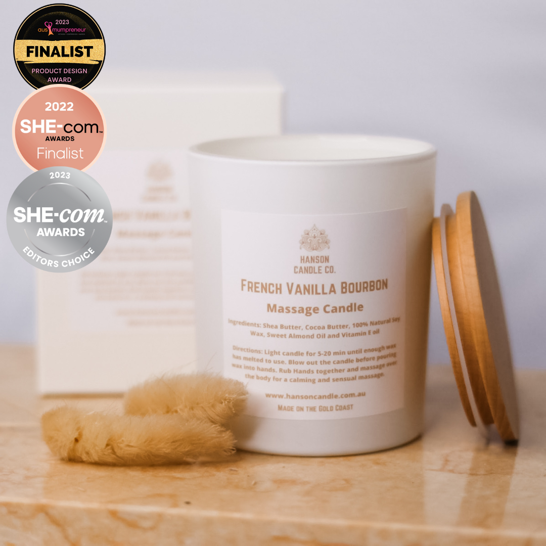 Hanson Candle Co. - Wholesale Jar/Filled Candle - Sensual Massage Candle - White7