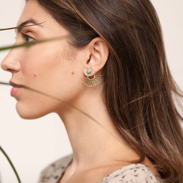 Baizaar - Wholesale Ear Jackets/Climbers - Peacock Ear Jacket4