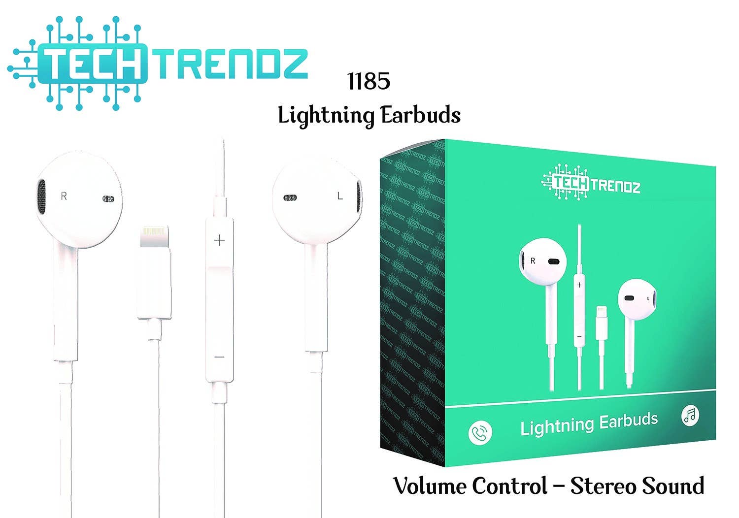 Tech Trendz - Wholesale Headphones - Lightning Earbuds1