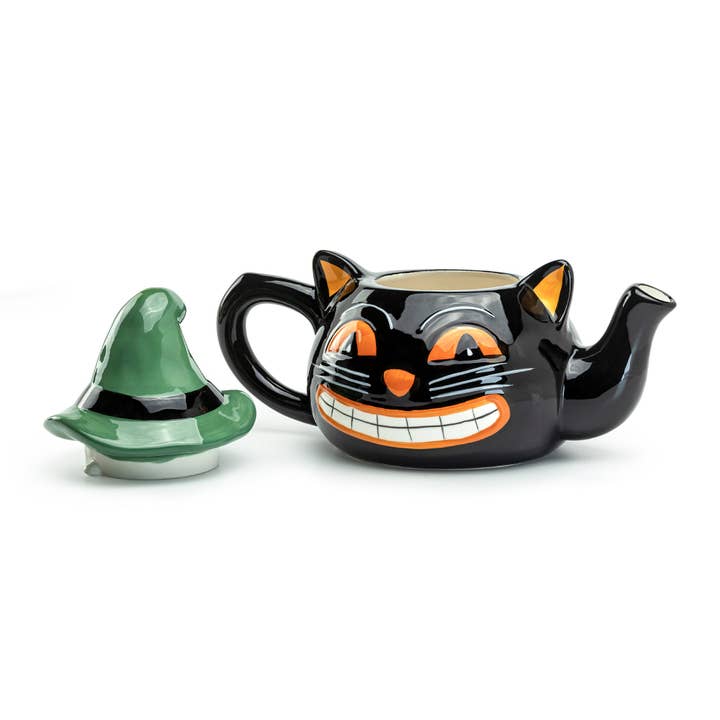 Grace Teaware - Wholesale Tea Pot - Halloween Black Cat 32oz Teapot2