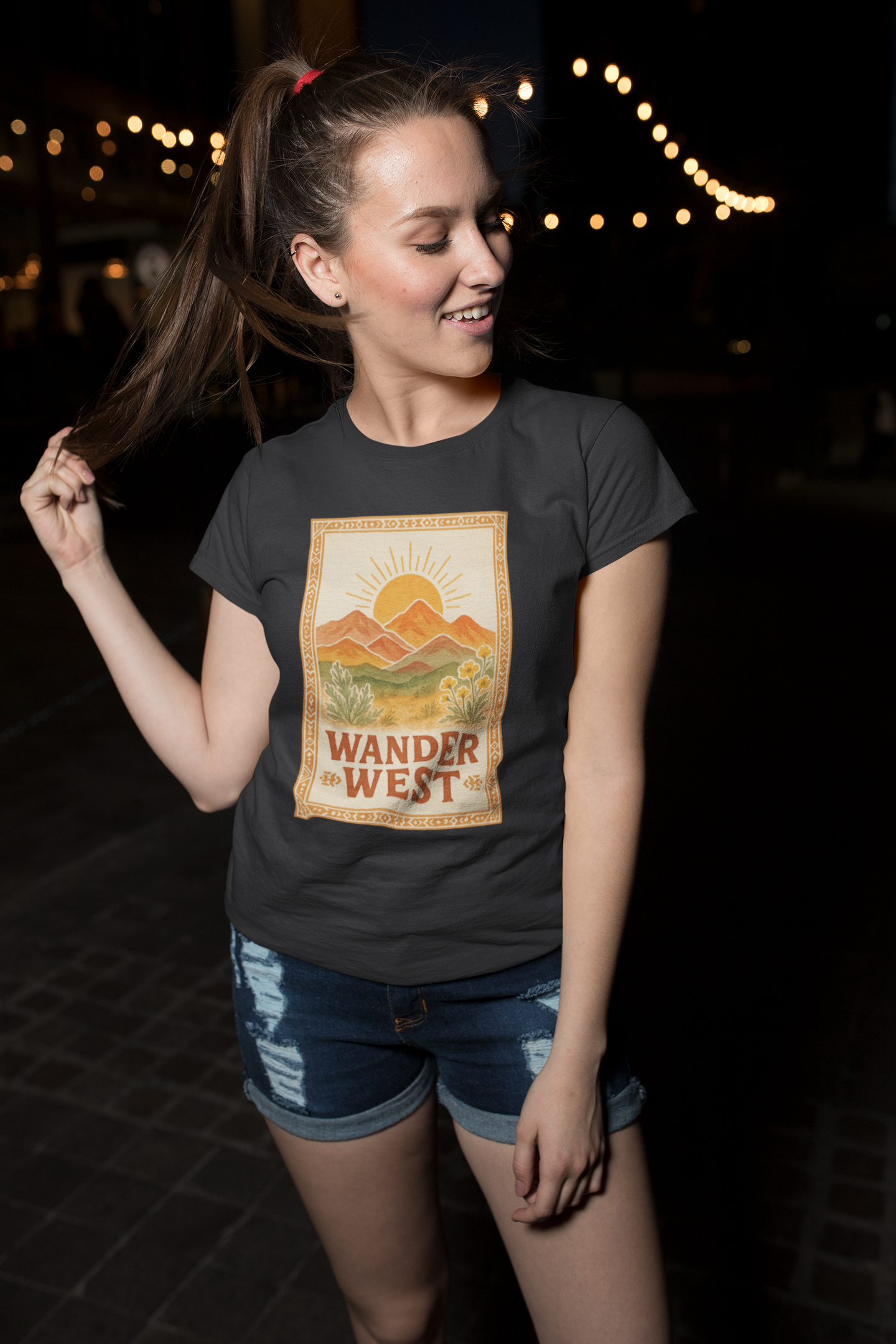 The Painted Sagebrush - Wholesale Shirt - Women's - Wander West – Adventure & Western Spirit Graphic Tshirt3