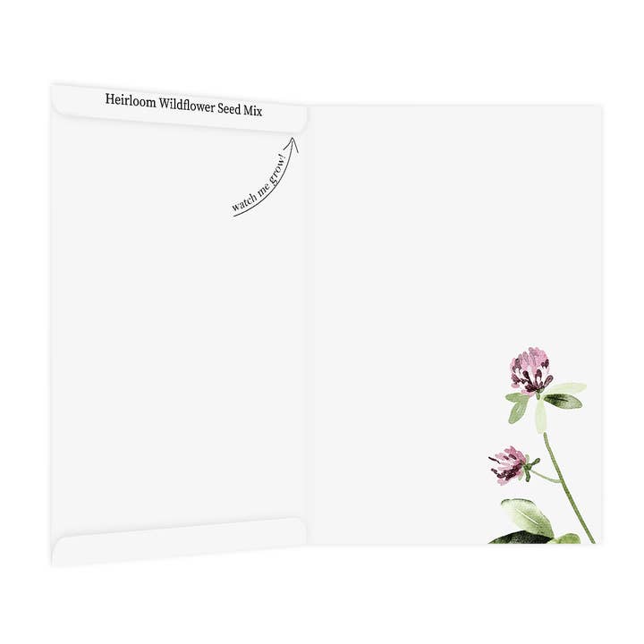 Seeds The Day - Wholesale Thank You Card - GROWABLE CARDS Thank You Card 3 | w/Wildflower Seeds