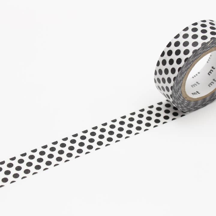 Washi Tape - bianco con punti neri mt basic MT01D368RZ per la vendita all'ingrosso da parte di mt masking tape