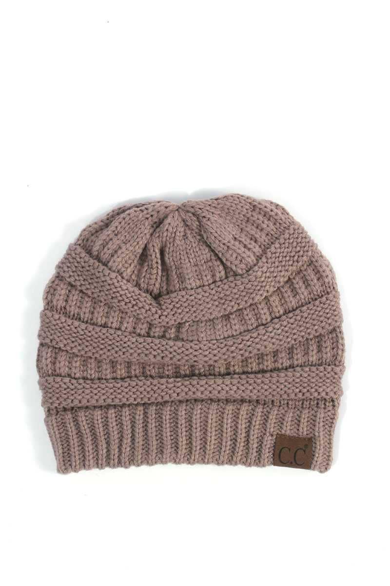 Oblige by G – Großhandel Beanie – Damen – Klassische Strickmütze mit C.C.-Etikett HAT-20A56