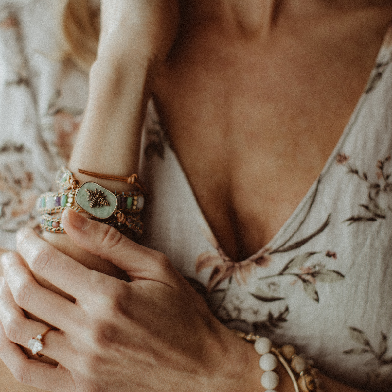 Nya Rose - Wholesale Charm/Dangle Bracelet - Bee Charm Bracelet1