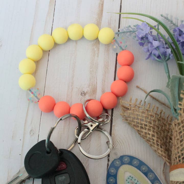 Citrus Silicone Beaded Wristlet for wholesale by Kaysticks.co