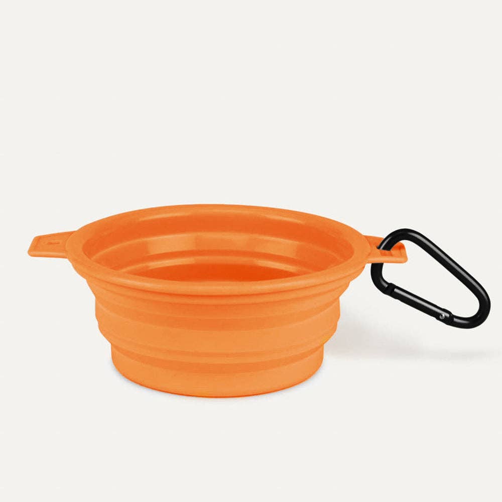 Tilley + Me - Wholesale Pet Bowl - Cat/Dog - Desert Tones Travel Collapsible Pet Bowl with Carabiner Clip15