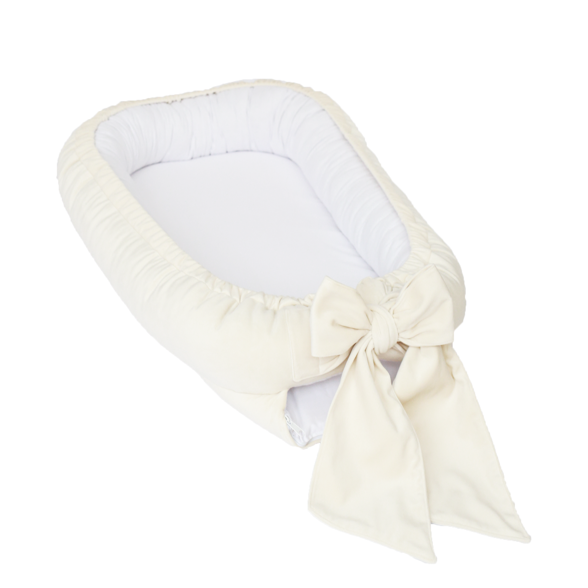 Babyly - Wholesale Bassinet - Baby - velvet babynest with bow (5 colors) - BABYLY12
