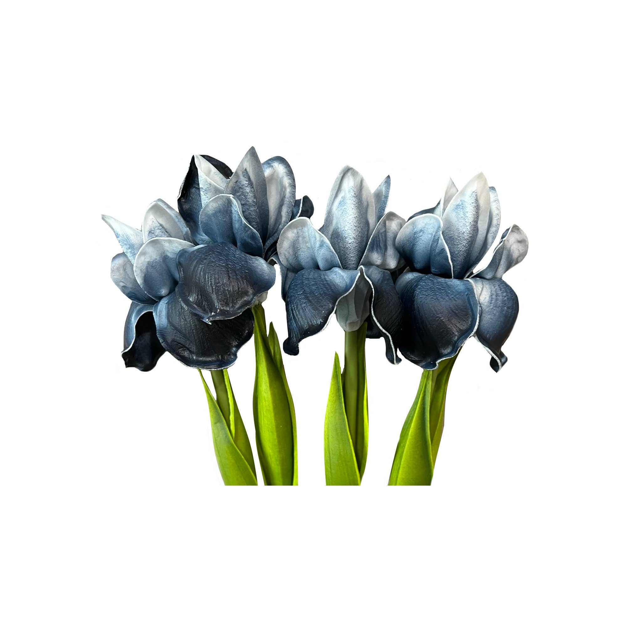 Angel Isabella - Wholesale Artificial Flowers - 18"-Ultra Soft Real Touch Bearded Iris Stem4