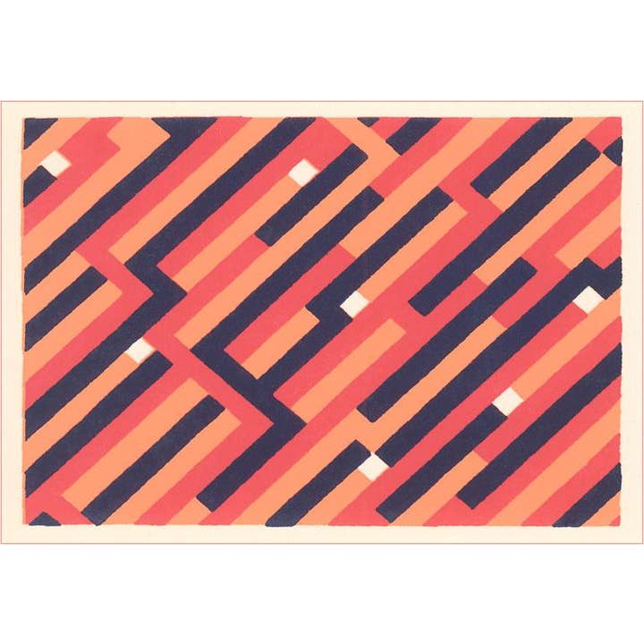 Postcard DA-427 Op Art Pattern for wholesale by Found Image Press
