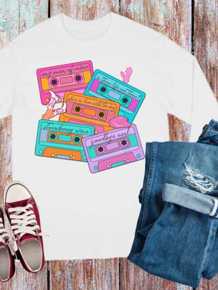 90s Country Cassette Tape Sweatshirt for wholesale by Grace N Grit Designs