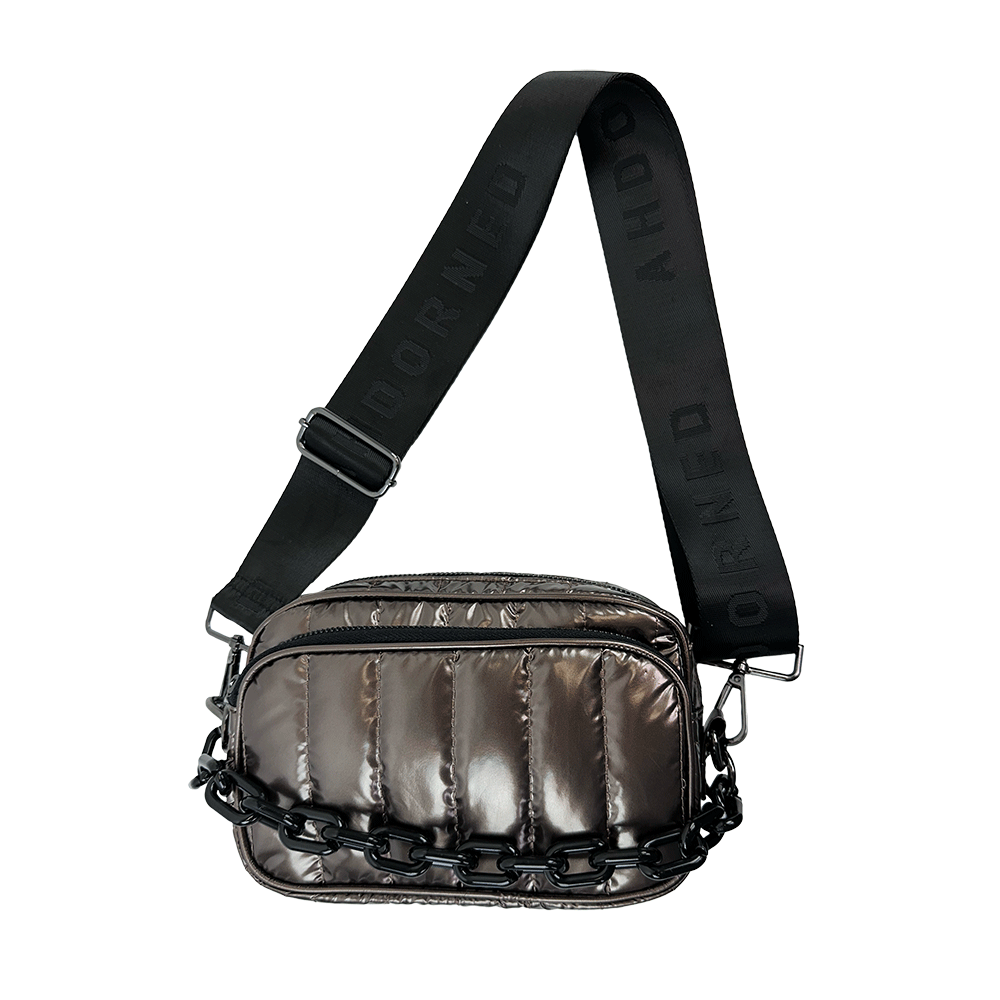 AHDORNED - Vente Sac à bandoulière – femme - Sac à bandoulière en nylon liquide matelassé Ramona21