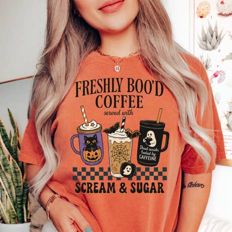 Nyligen Skrämda Kaffetröjor & Sweatshirts för wholesale av Trendy Chic Apparel LLC