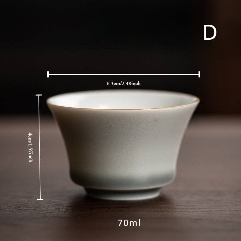 Gohobi （We cover U.S. import duties） - Vendita all'ingrosso Tazza da tè/caffè - Tazza da tè Gohobi, fatta a mano, colore: grigio ghiaccio3