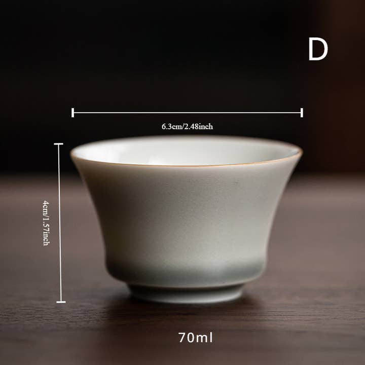 Gohobi (We cover U.S. import duties) - Vendita all'ingrosso Tazza da tè/caffè - Tazza da tè Gohobi, fatta a mano, colore: grigio ghiaccio3
