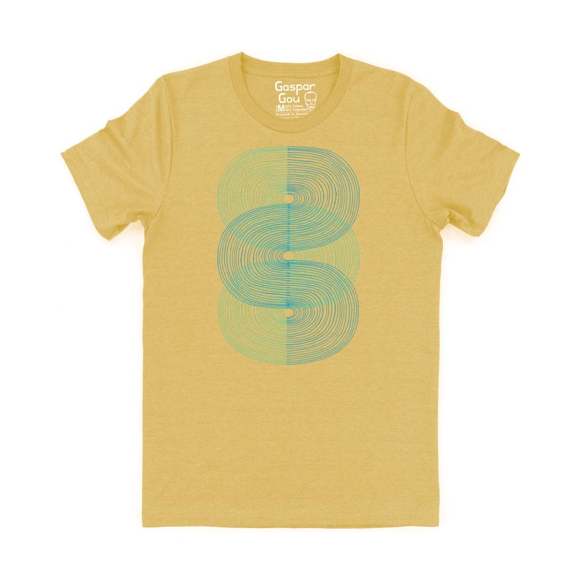 Gaspar Gou - Wholesale Screen Printed T-Shirt - Men's - Double S Curve Charlie Tee4