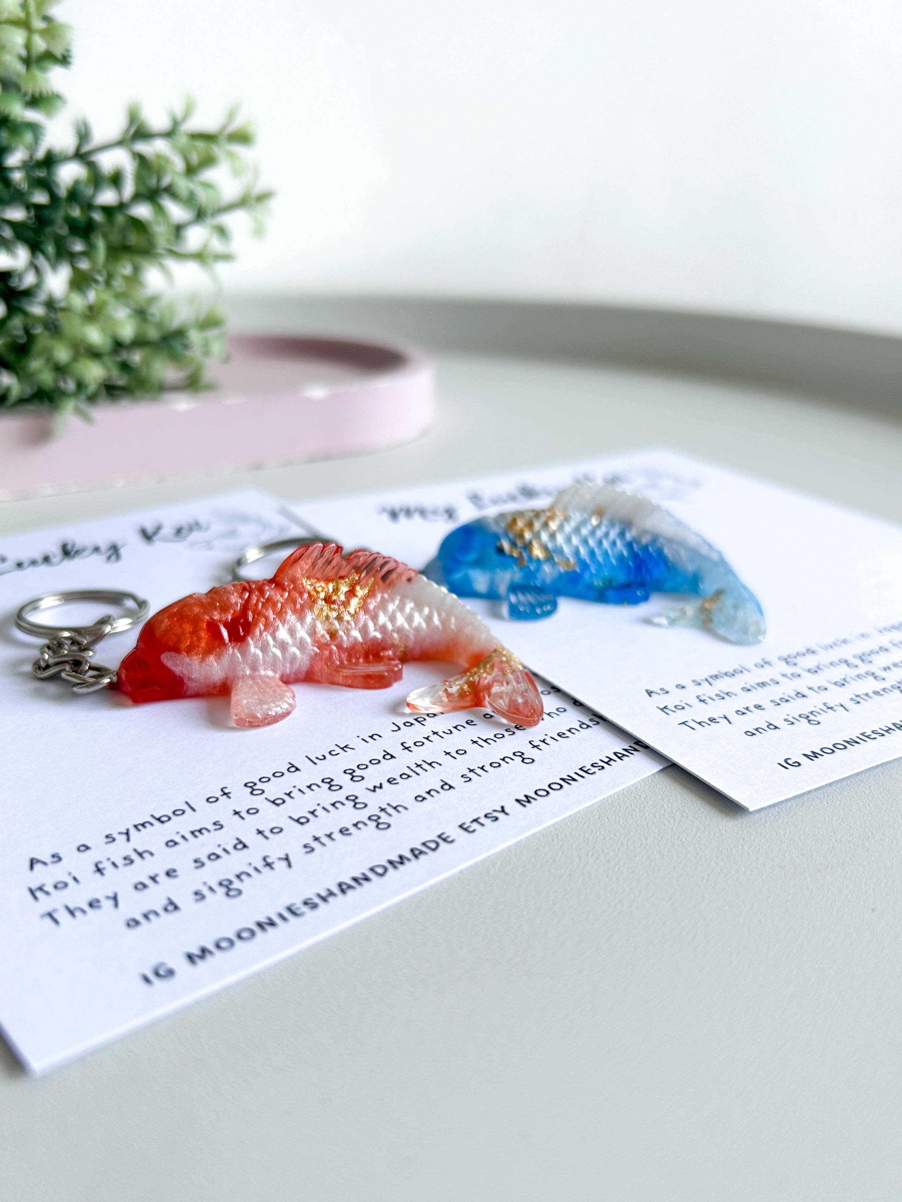 Moonieshandmade – wholesale Keychain – Women's – Koi Keychains, Fish Keyring, Koi Carp Keychain3