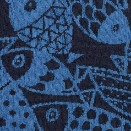 McKernan – Cachecol - Mulher por atacado – Cachecol Fjord – Jacquard de Lã Superfina com Motivo de Peixe4