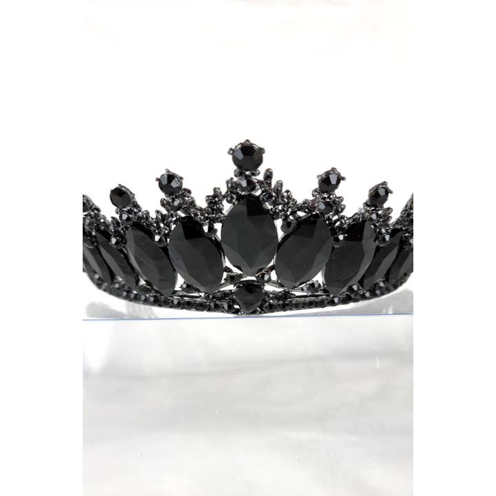 Chicas - Wholesale Tiara - Women's - One Size Fits All Metal Tiara With Jewels HT912-19