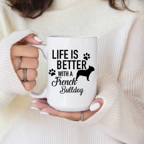 French Bulldog Coffee Mug for wholesale by Jessica James Design